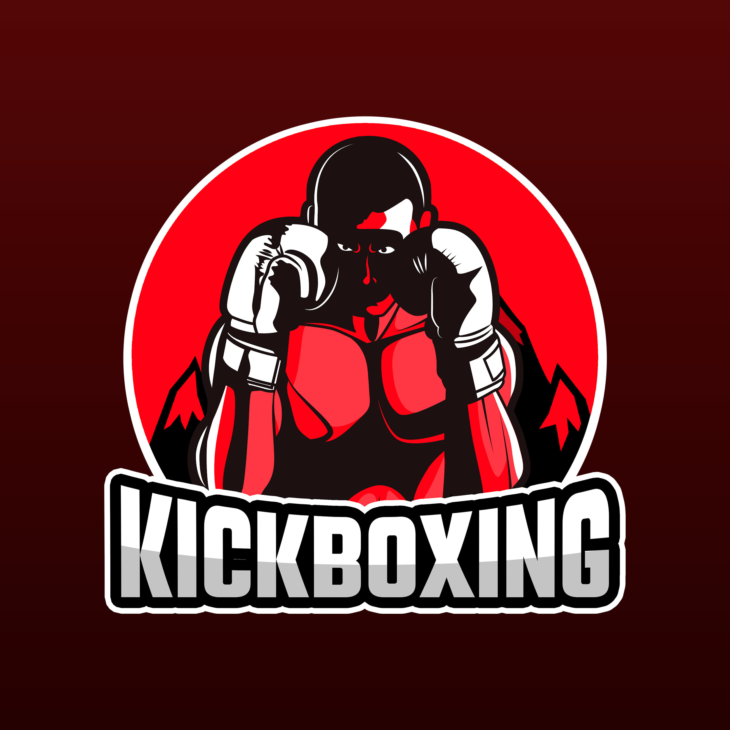 Kickboxing training session